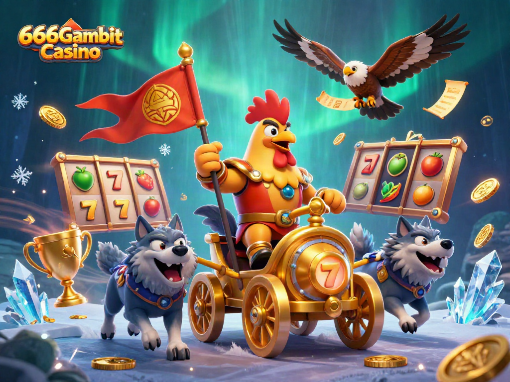 Gagnez avec le bonus sans dépôt chez 666Gambit Casino, une scène de jeu captivante.